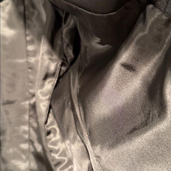 Jones New York Dark Brown Leather Blazer very nice light weight - Picture 7 of 7